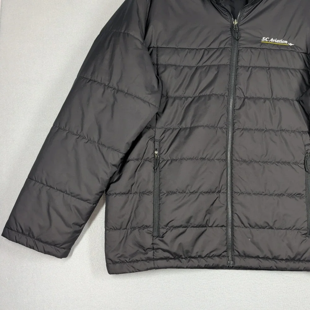 The North Face Puffer Jacket Mens XXXL‎ Black SC Aviation Quilted Full Zip Coat